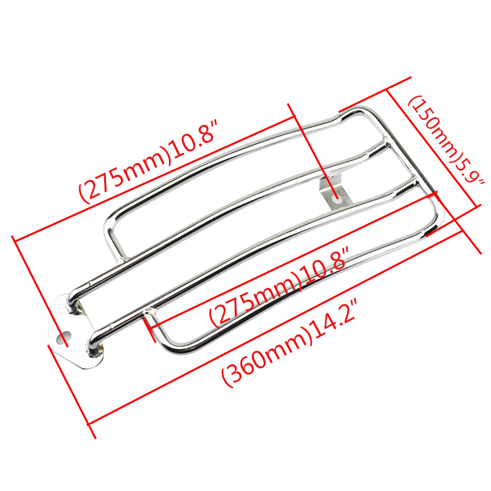 Rear Luggage Rack For Harley S - Motorcycle Luggage Rack Rear Carrier Steel recension och pris
